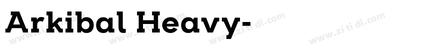 Arkibal Heavy字体转换